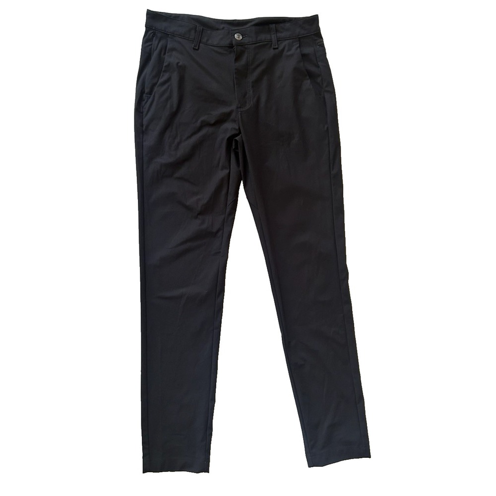 Fabletics Men's Athletic Golf Tapered Chino Pant Black Closet Staple Size 32x32